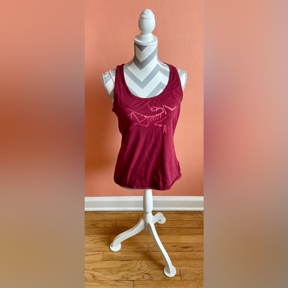 Arc'teryx Burgundy Tank Top with Graphic